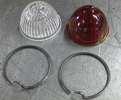 Glass （RD or CL） / Steel Clip × 2set 